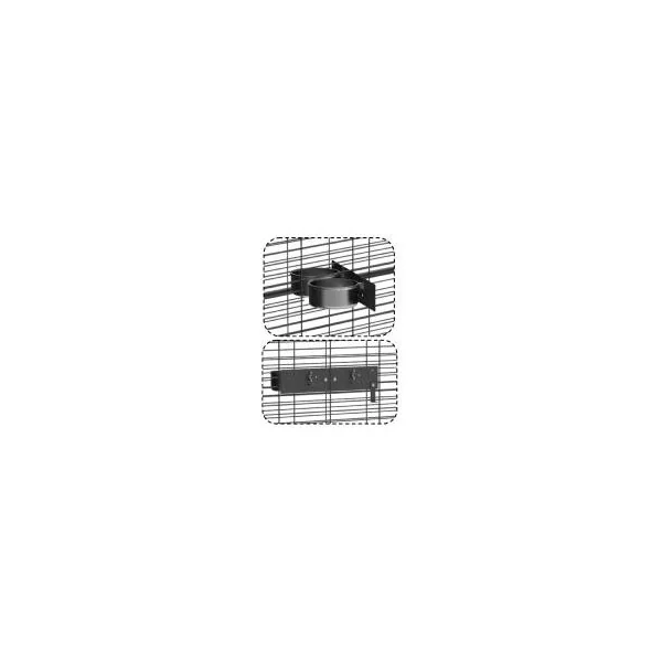Volière intérieure 2x2x2 m toit maille pour perroquet