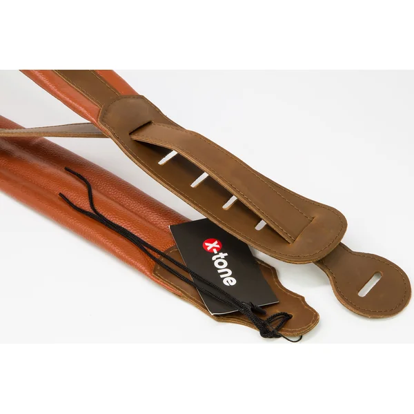 XG 3158 Leather Guitar Strap - Brown & Light Brown