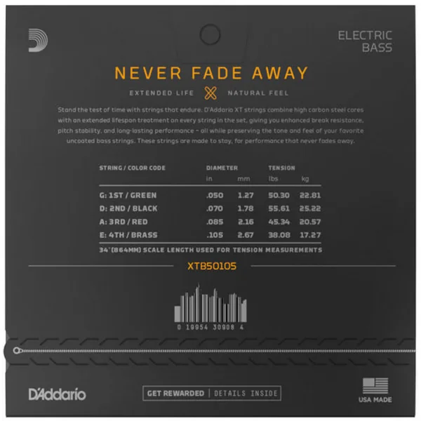 XTB50105 Electric Bass 6-String Set NPS Long Scale 50-105 - set of strings