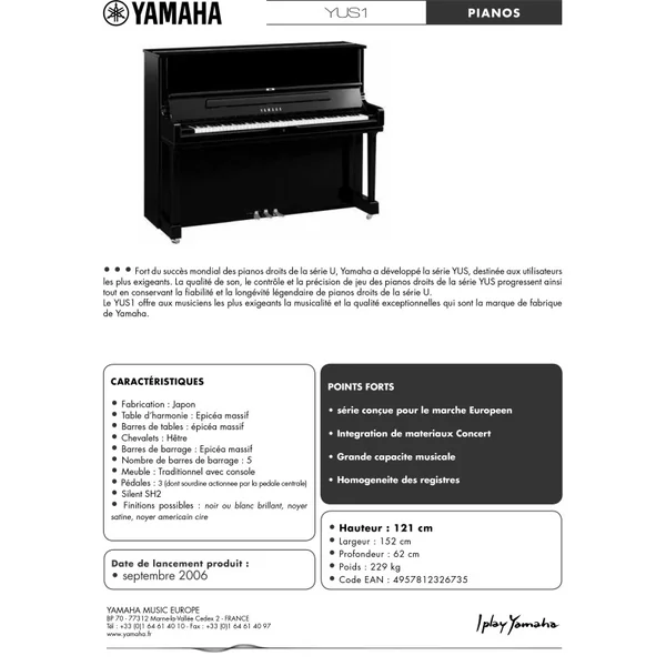 Yamaha YUS-1 - Piano droit